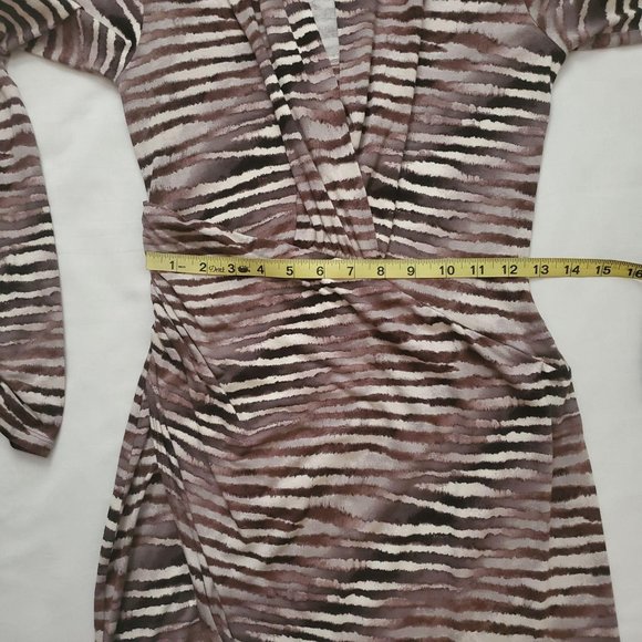 Tommy Bahama Women's Tiger Tide Animal Print V-Neck Long Sleeve Dress Size XS/TP - Picture 14 of 16